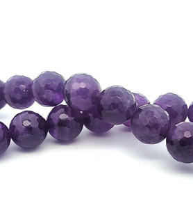 Amethyst, Strang facettiert 14 mm  - 2