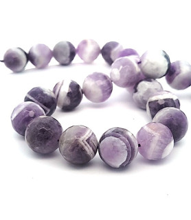 Amethyst quartz, faceted strand 16 mm  - 1