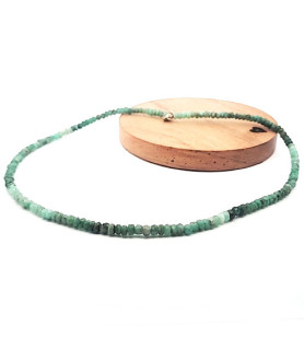 Smaragd Kette schattiert Button facettiert Steindesign - 1
