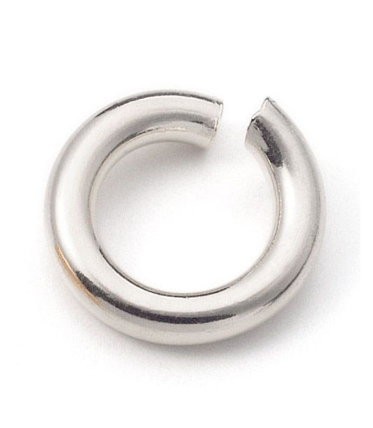 Binding rings open, silver  - 1