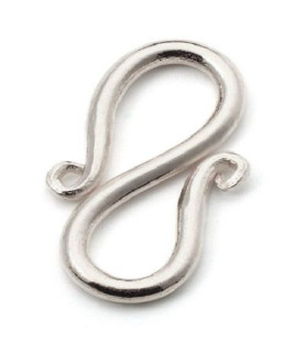 S-buckle 20mm, silver  - 1