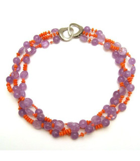 Collier Amethst-Koralle  - 1