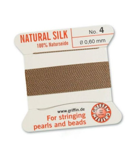 Bead Cord silk beige Griffin - 1