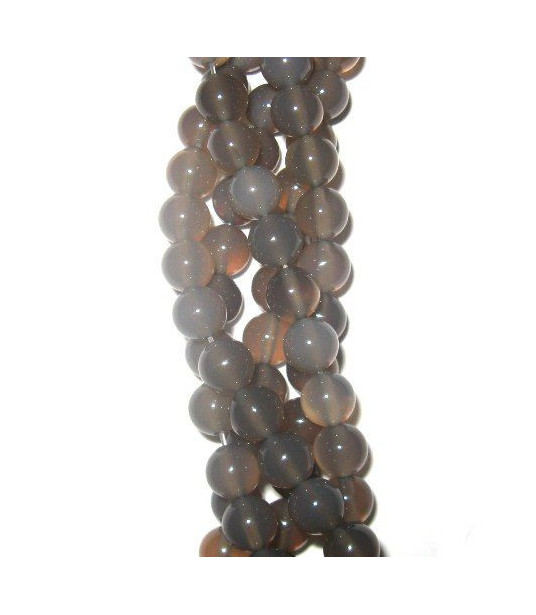 Achat grau, Kugelstrang 8mm - 1 Achat grau, Kugelstrang 8mm - 1