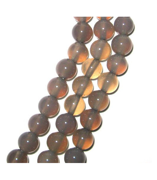 Achat grau, Kugelstrang 6mm - 1 Achat grau, Kugelstrang 6mm - 1