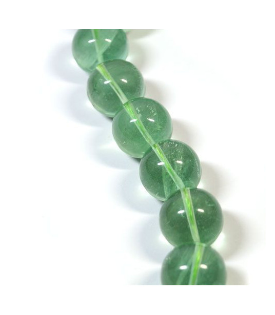 Fluorite green, ball strand 18 mm  - 1
